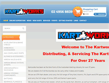 Tablet Screenshot of kartworks.com.au