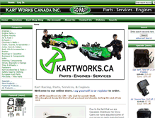 Tablet Screenshot of kartworks.ca